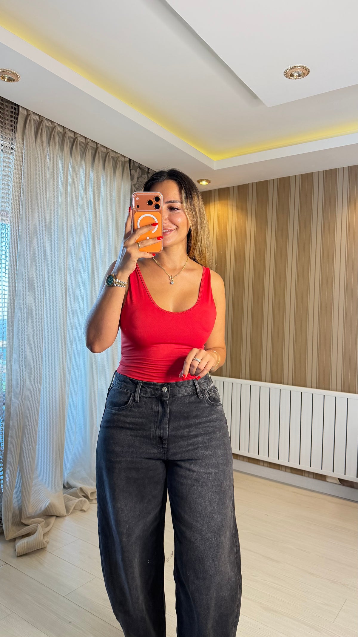 Iconic Kırmızı Bodysuit