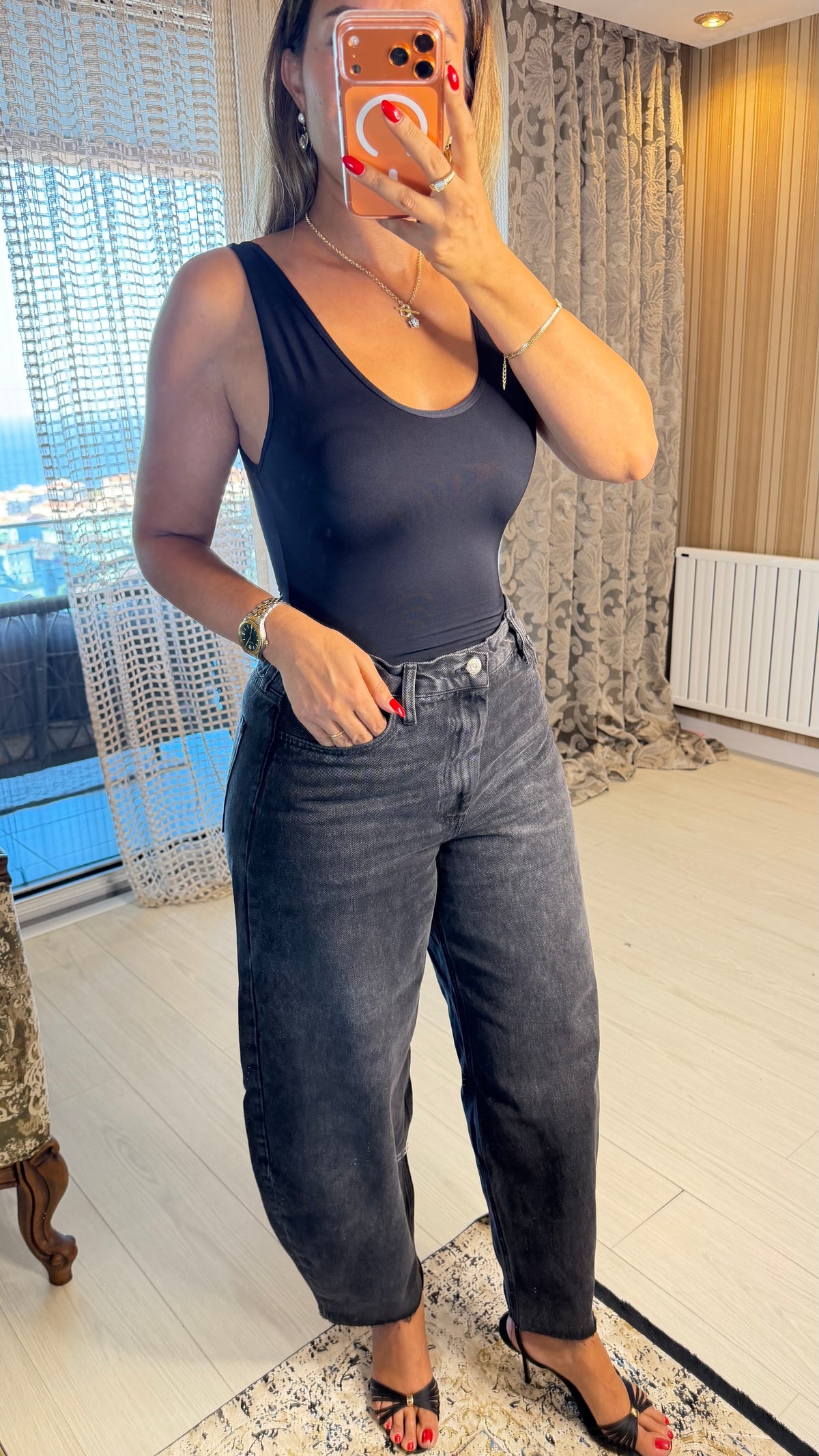Iconic Siyah Bodysuit